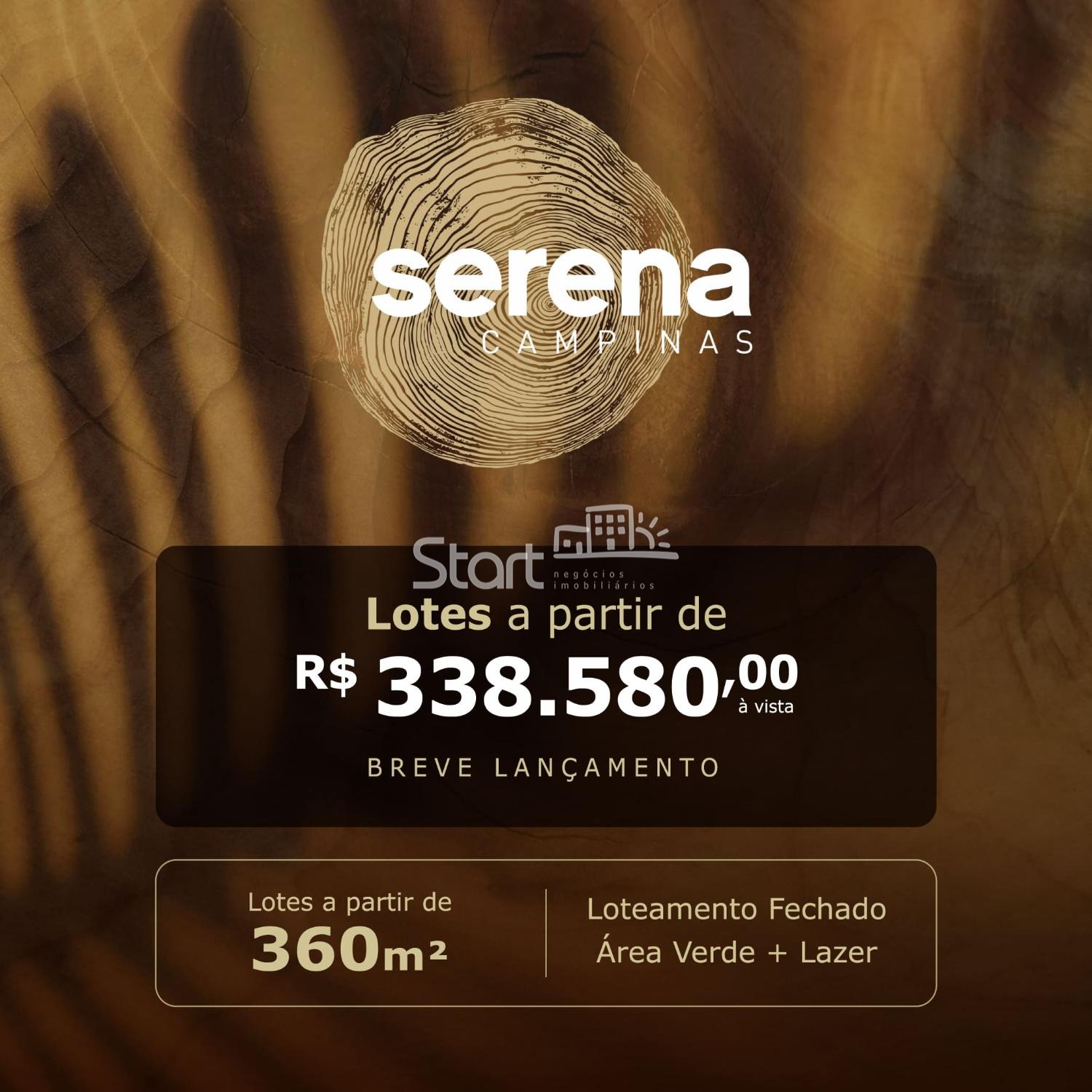 Serena Campinas  Lotes de 360m² na melhor região de Campinas